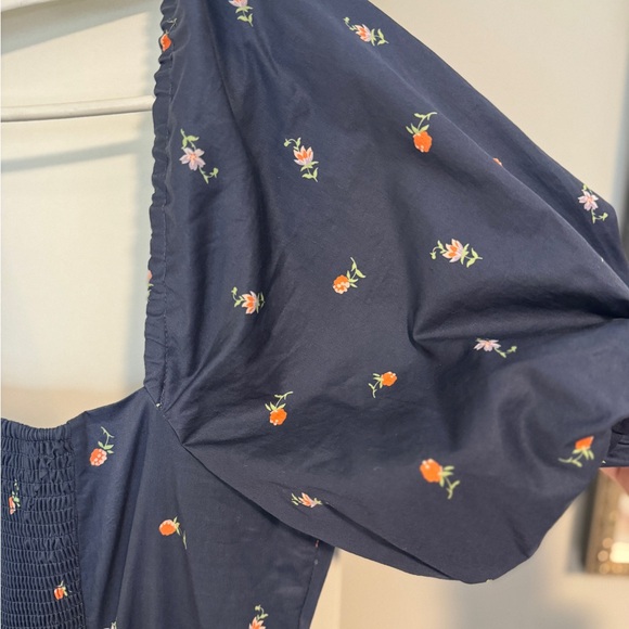 Hill House Navy Maxi Dress with Petite Floral Print - Picture 7 of 7